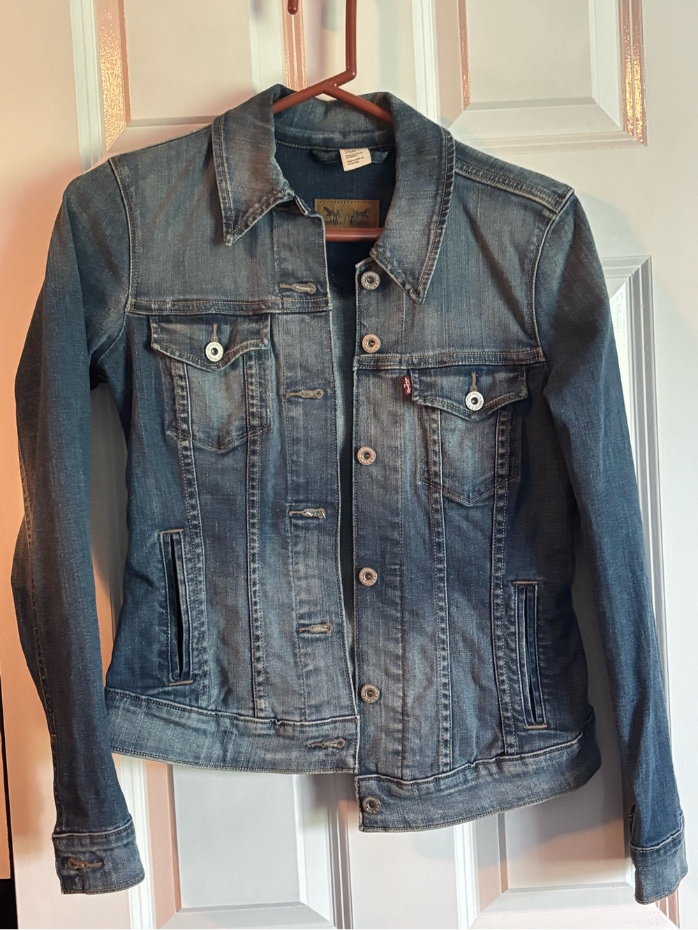 Levi's Women's Faded Blue Denim Trucker Jacket
